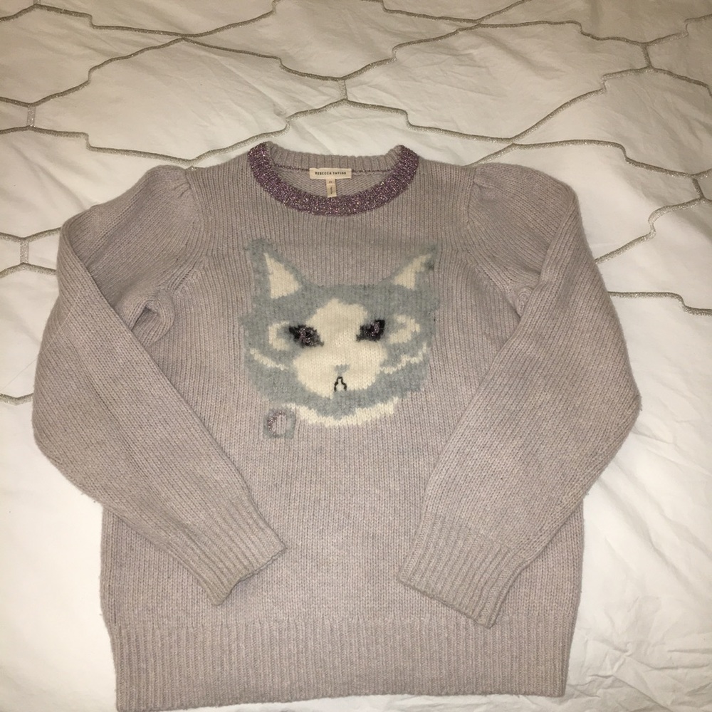 Rebecca Taylor cat intarsia sweater - Picture 4 of 7